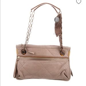 Lanvin Amalia Quilted Lambskin Shoulder Bag – EUC – Taupe